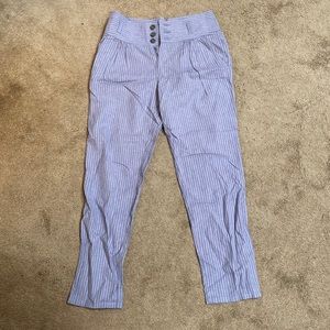Sundance blue striped pants- Size 4